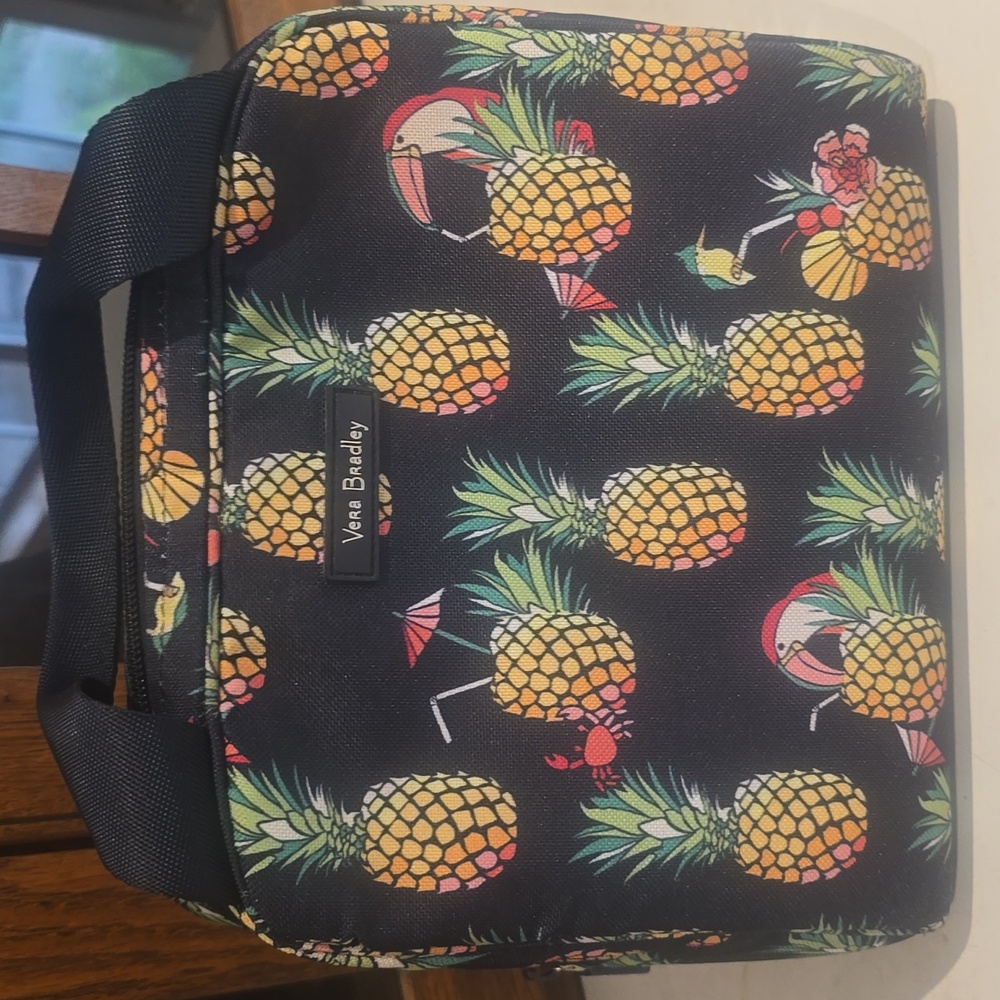 Vera Bradley Insulated Lunch Tote/Box Double Handles Toucan Party